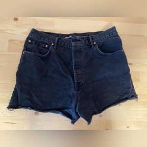 NWOT GRLFRND super high-waisted vintage cut off denim shorts, size 32